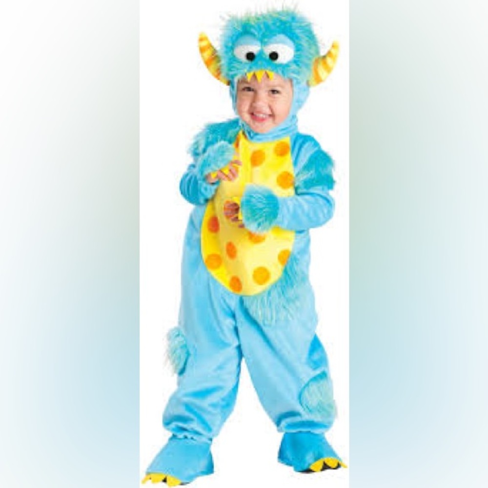 Toddler blue monster costume